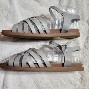 Journee Collection Kimmie Gray Sandals Size 8.5